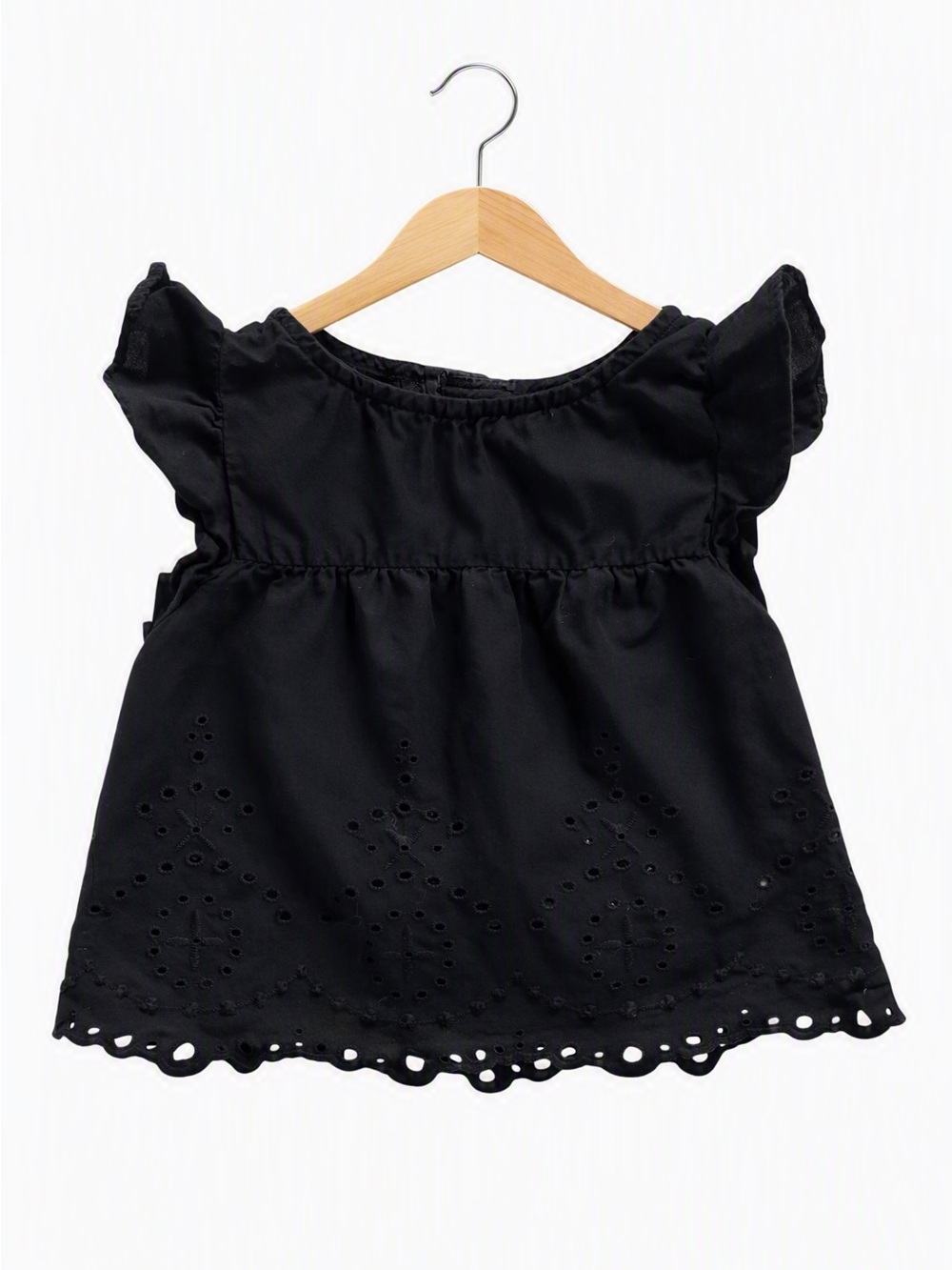10/$15 Carter's Black Eyelet Blouse Size 3 Months